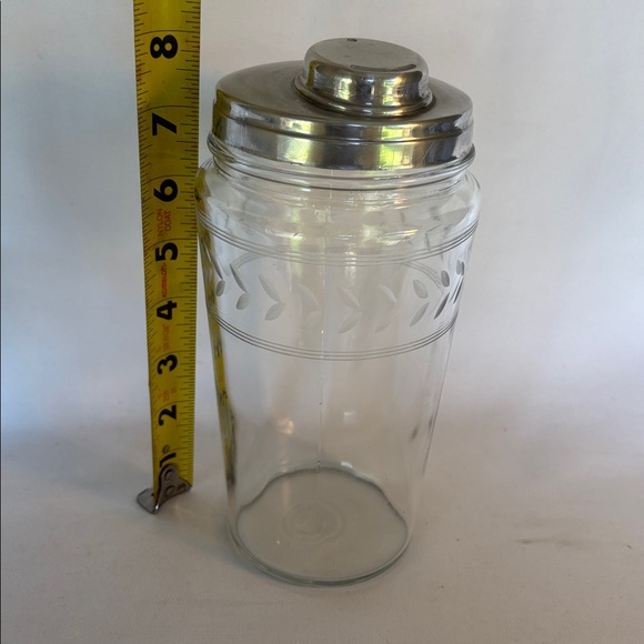 VINTAGE 1950’s SET OF 6 LIQUOR- CORDIAL APERITIF- ETCHED GLASSES & DRINK MIXER - Picture 12 of 14